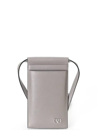 V Logo Phone Cross Bag Grey - VALENTINO - BALAAN 2