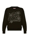 Constellation Embroidered Sweatshirt Black - KENZO - BALAAN 2