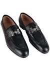 Paris Loafers Goatskin Palladium Noir - HERMES - BALAAN 6