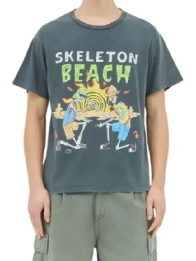 Skeleton Beach Short Sleeve T-Shirt Vintage Black - GALLERY DEPT. - BALAAN 2