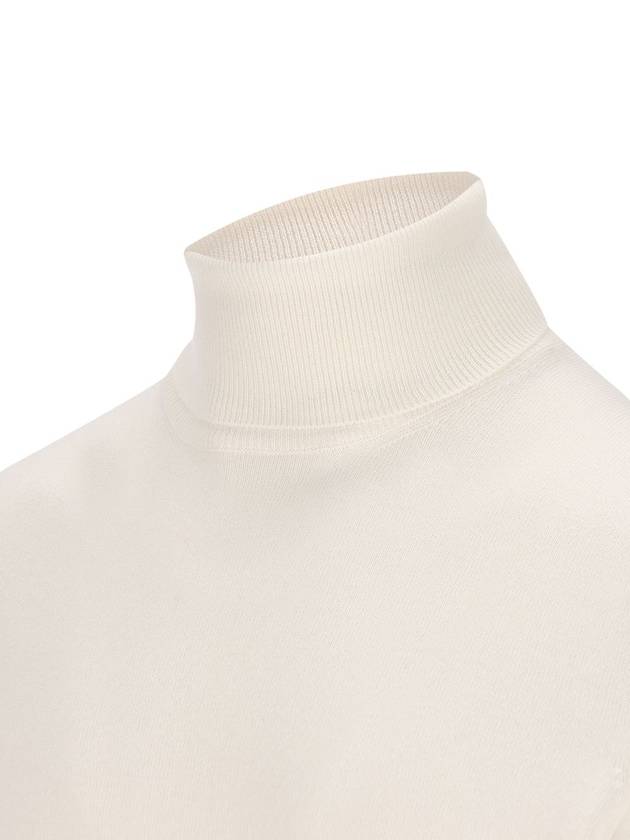 Men's Turtleneck White - BRUNELLO CUCINELLI - BALAAN 4