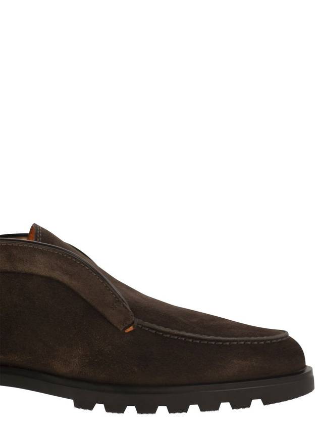 Suede ankle boot without laces - SANTONI - BALAAN 6