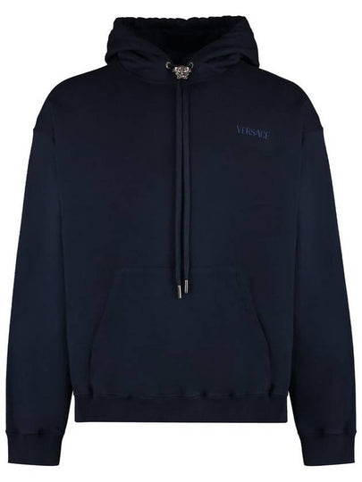 Hooded Sweatshirt 10086611A06213 1UI20 Blue - VERSACE - BALAAN 2