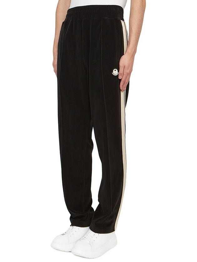 Palm Angels Chenille Track Pants Black - MONCLER - BALAAN 3