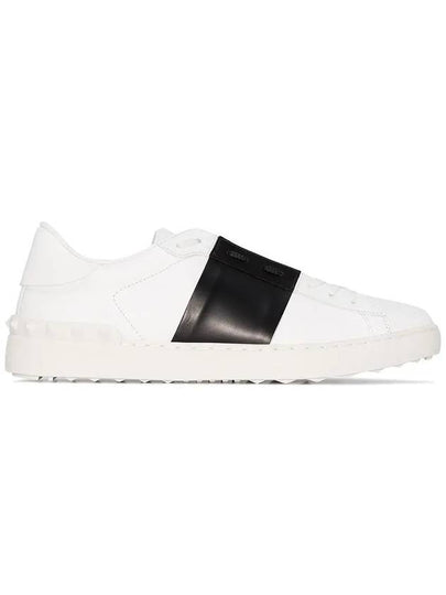 Open Low Top Sneakers White Black - VALENTINO - BALAAN 2