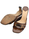 Damier ribbon decorated mule slippers 37 - LOUIS VUITTON - BALAAN 3