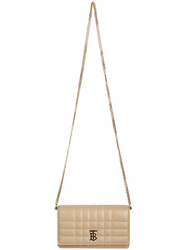 Lola Quilted Clutch Cross Bag Beige - BURBERRY - BALAAN 4