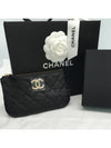 Season mini caviar pouch bag black gold - CHANEL - BALAAN 3