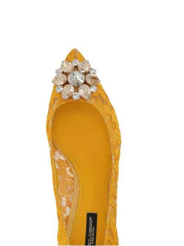 Brooch Lace Rainbow Pumps Heel Yellow - DOLCE&GABBANA - BALAAN 2