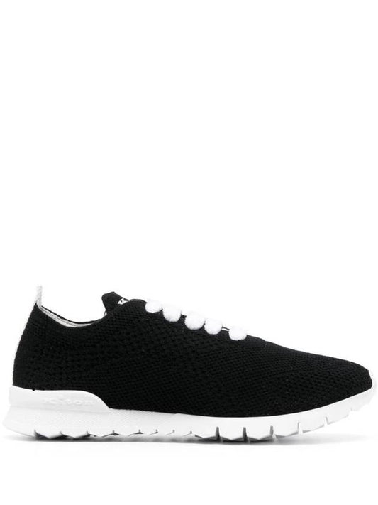 Women's Cashmere Low Top Sneakers Black - KITON - BALAAN 1