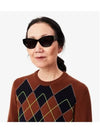 Women s Argyle Crewneck Sweater Brown - LACOSTE - BALAAN 1