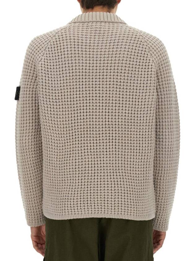 Compass Badge Virgin Wool Sweater 7915536D5 - STONE ISLAND - BALAAN 4