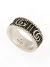 GG Marmont Silver Ring with Bouble G Detail - GUCCI - BALAAN.