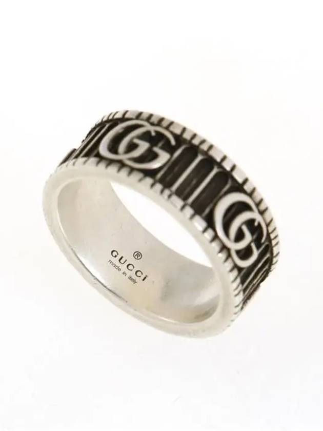 GG Marmont Silver Ring with Bouble G Detail - GUCCI - BALAAN 4