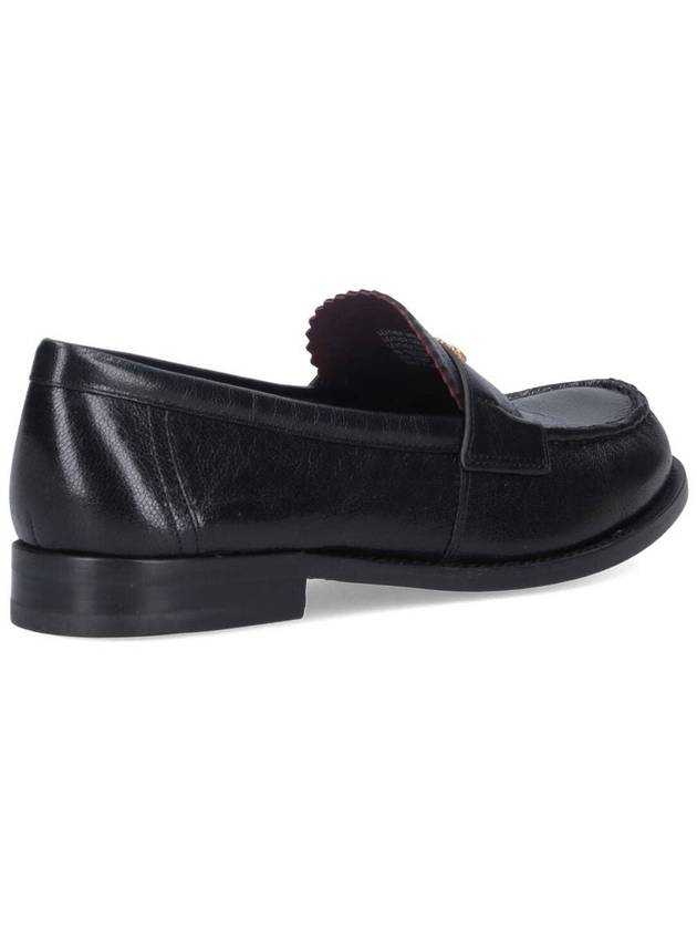 Logo Plaque Perry Loafers Black - TORY BURCH - BALAAN 5