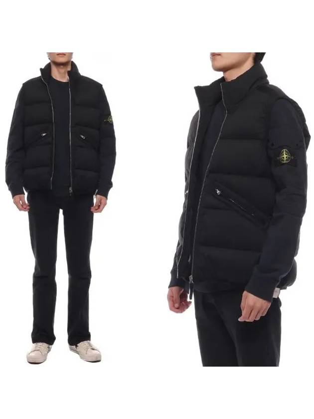 Seamless Tunnel Nylon Down Vest Black - STONE ISLAND - BALAAN 2