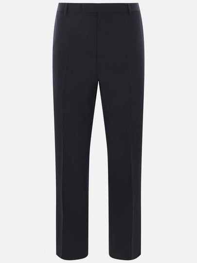 Wool gabardine straight pants navy - GUCCI - BALAAN 2