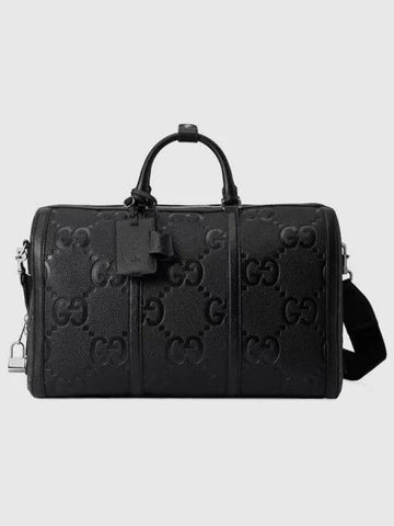 Jumbo GG small duffel bag black leather 725282AABY71000 - GUCCI - BALAAN 1