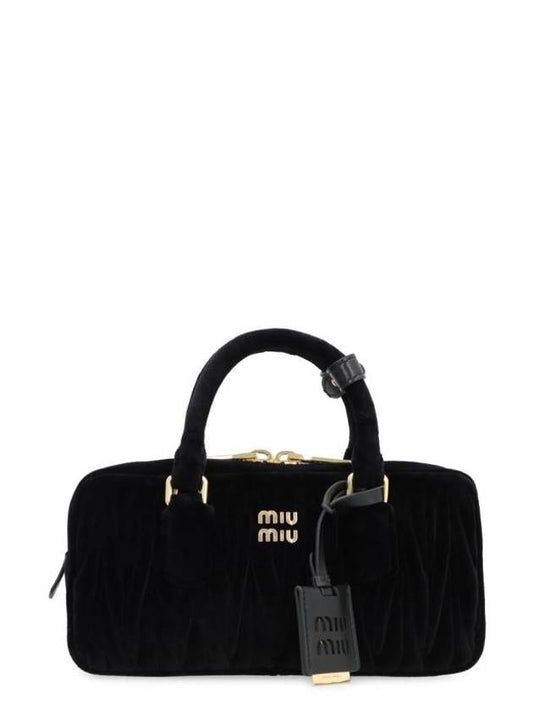 Arcadie Matelasse Tote Bag Black - MIU MIU - BALAAN 1