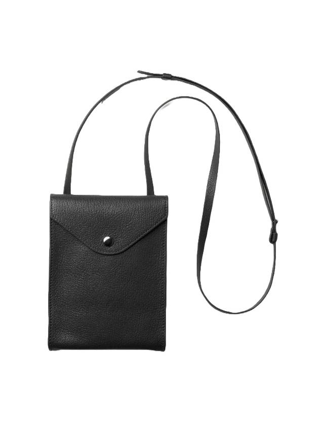 Envelope Strap Leather Cross Bag Black - LEMAIRE - BALAAN 1