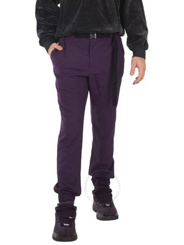 Sacai Men's Purple Suiting Pants With Belt, Brand Size 1 (Small) - SACAI - BALAAN 1