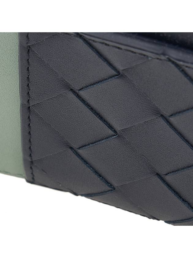 Bottega Veneta Black Green Intrecciato Long Zippered Card Holder - BOTTEGA VENETA - BALAAN 7