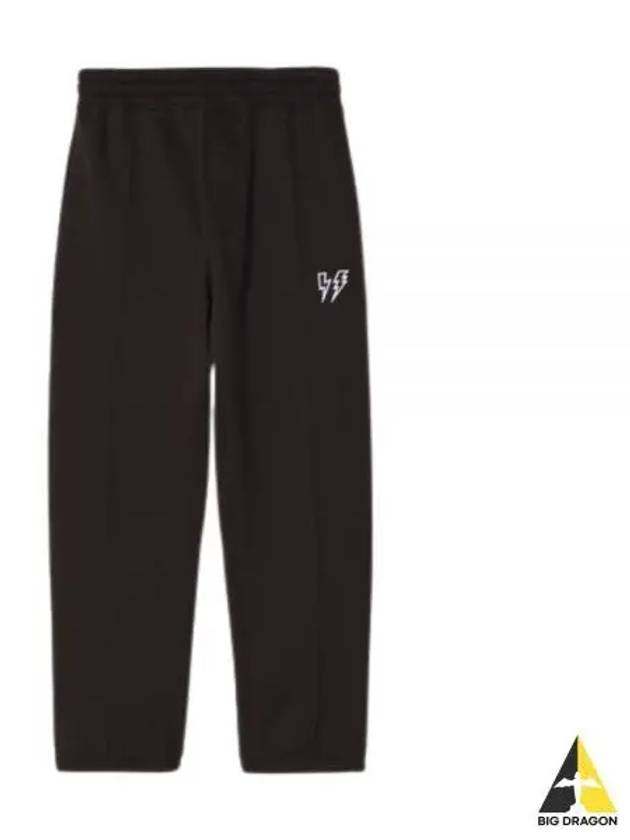 Loose Row Rise Embroidered Bolts With Pinces Sweatpants MY71074A Y538 001 Thunderbolt - NEIL BARRETT - BALAAN 1