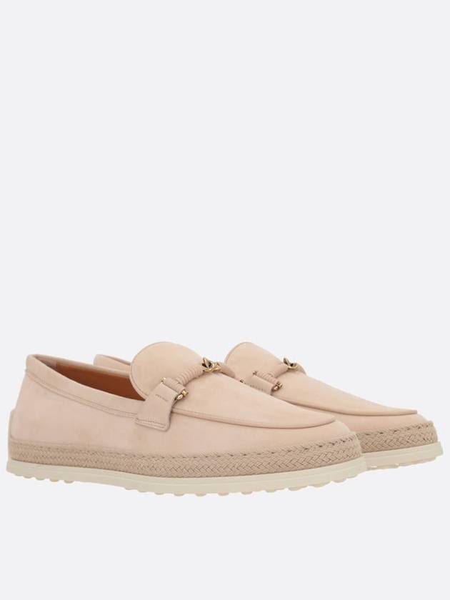 T-Ring Suede Loafers Beige - TOD'S - BALAAN 3