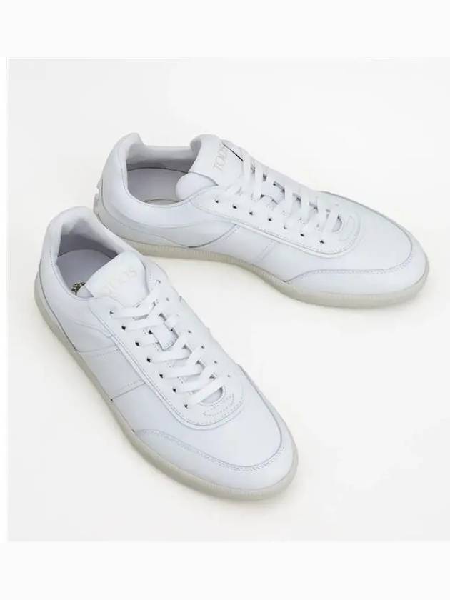 Logo Tonal Low-Top Sneakers White - TOD'S - BALAAN 3