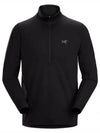 Delta Half-Zip Neck Long Sleeve T-Shirt Black - ARC'TERYX - BALAAN 2