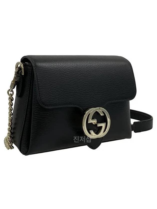 GG Interlocking Chain Mini Shoulder Bag Black - GUCCI - BALAAN 5