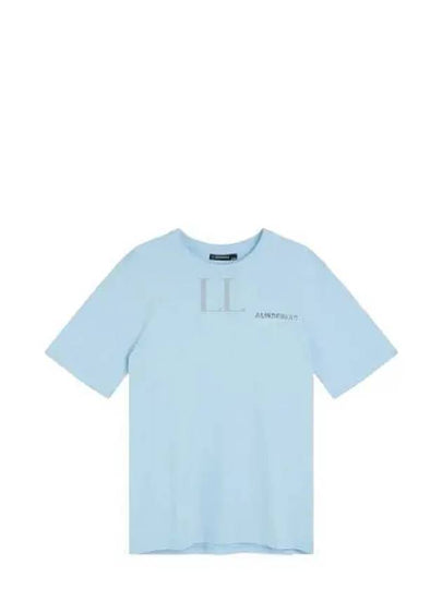 Dale Seasonal Print Short Sleeve T-Shirt Light Blue - J.LINDEBERG - BALAAN 2