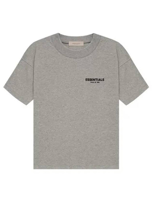 Logo Print Cotton Short Sleeve T-Shirt Dark Oatmeal - FEAR OF GOD - BALAAN 2