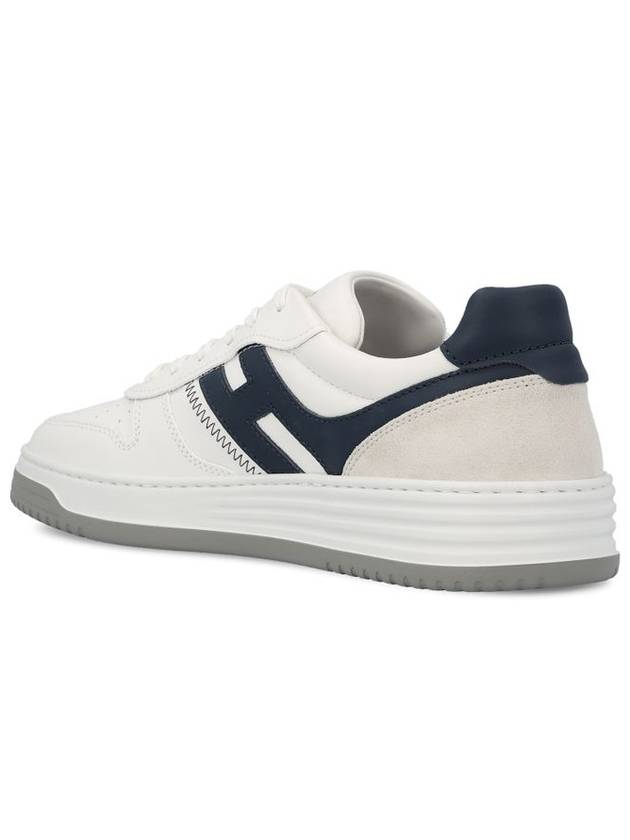 H630 leather low-top sneakers white blue - HOGAN - BALAAN 4