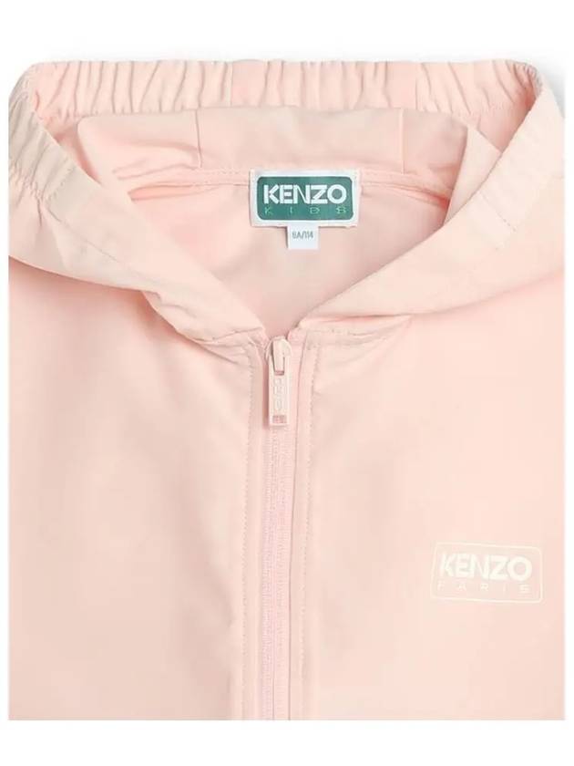 Kids Logo Print Hooded Jacket K60361 46T - KENZO - BALAAN 4