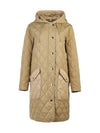 Diamond Quilted Hoodie Padding Archive Beige - BURBERRY - BALAAN 2