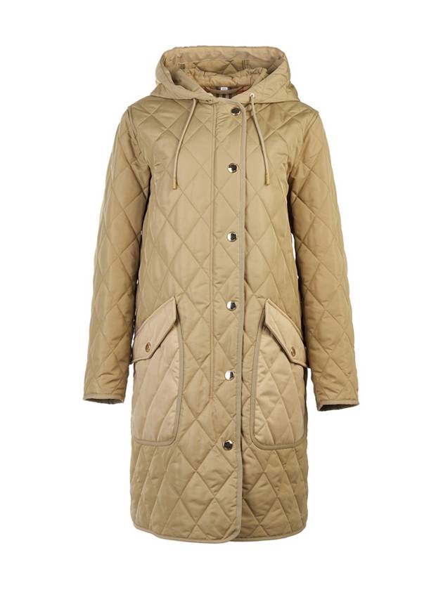 Diamond Quilted Hoodie Padding Archive Beige - BURBERRY - BALAAN 2