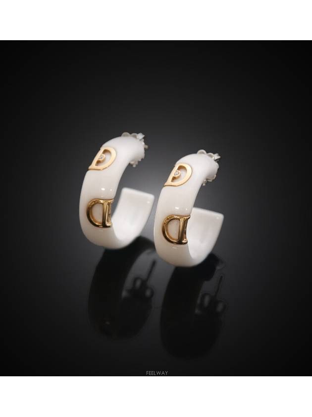 Daejeon Used Luxury Goods 20059341 Dicon White Diamond Earrings - DAMIANI - BALAAN 1