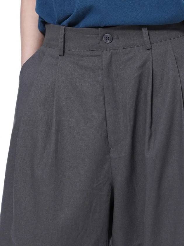 Women s LTWP GR Linen Two Tuck Wide Pants Gray - CHANCE'S NOI - BALAAN 10