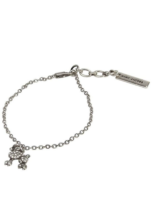 Poodle Charm Decoration Chain Bracelet M0010729 969 ANTIQUE SILVER MJA348 - MARC JACOBS - BALAAN 1