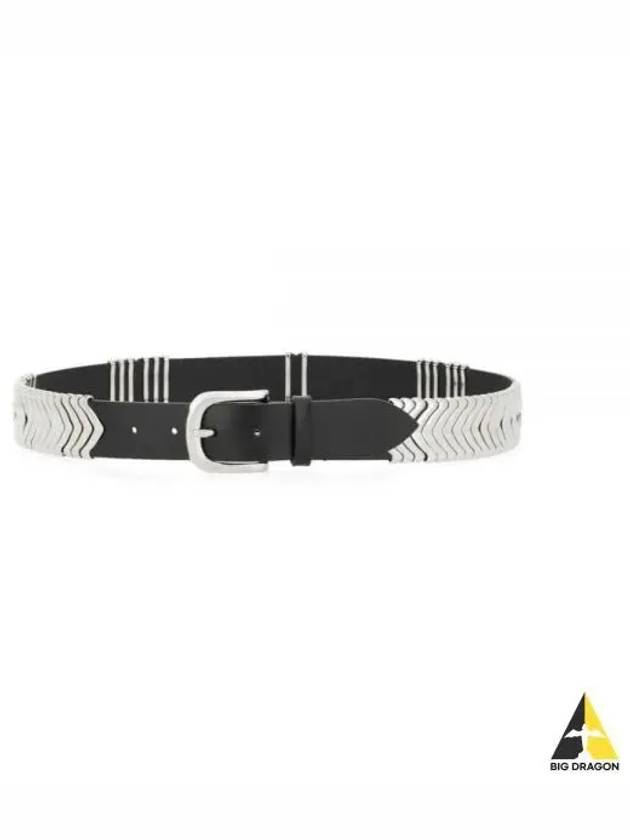 Tehorah Leather Belt Black - ISABEL MARANT - BALAAN 2