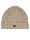 Triomphe Cable Knit Beanie Light Taupe - CELINE - BALAAN 2