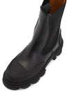 Leather Chelsea Boots Black - GANNI - BALAAN 8