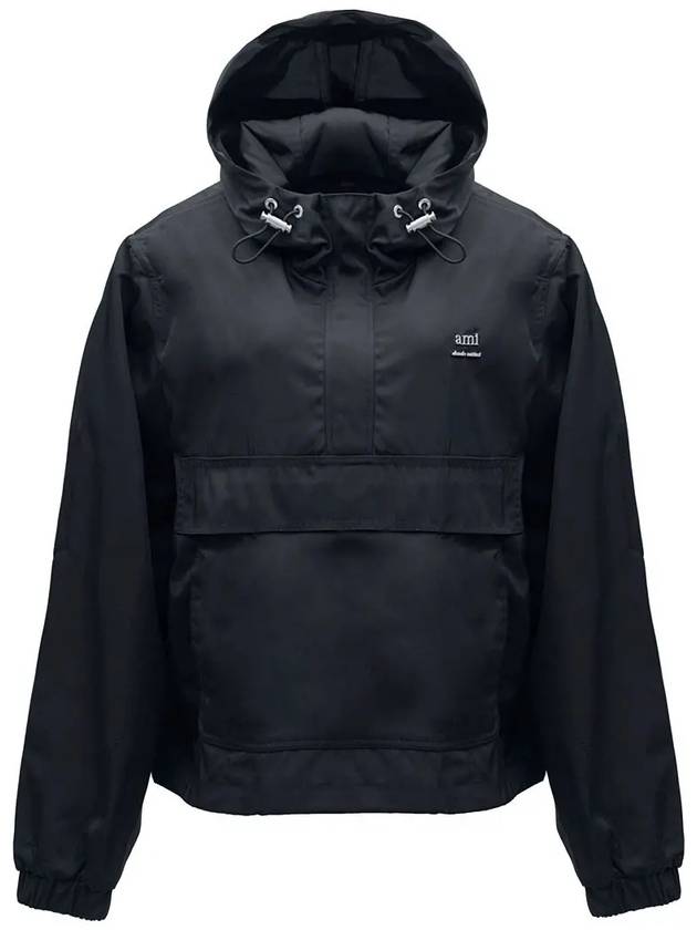 Alexandre Mattiussi Hooded Windbreaker Black - AMI - BALAAN 2