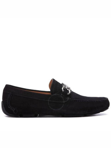 Salvatore Ferragamo Men's Black Driver With Gancini Ornament, Size 6 - SALVATORE FERRAGAMO - BALAAN 1