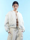 Sleeve Detouchable Reversible MA 1 Jacket Ivory - REAL ME ANOTHER ME - BALAAN 2