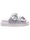 Studded Hybrid Sandals White - ALEXANDER MCQUEEN - BALAAN 1