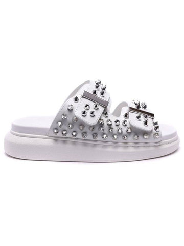 Studded Hybrid Sandals White - ALEXANDER MCQUEEN - BALAAN 1