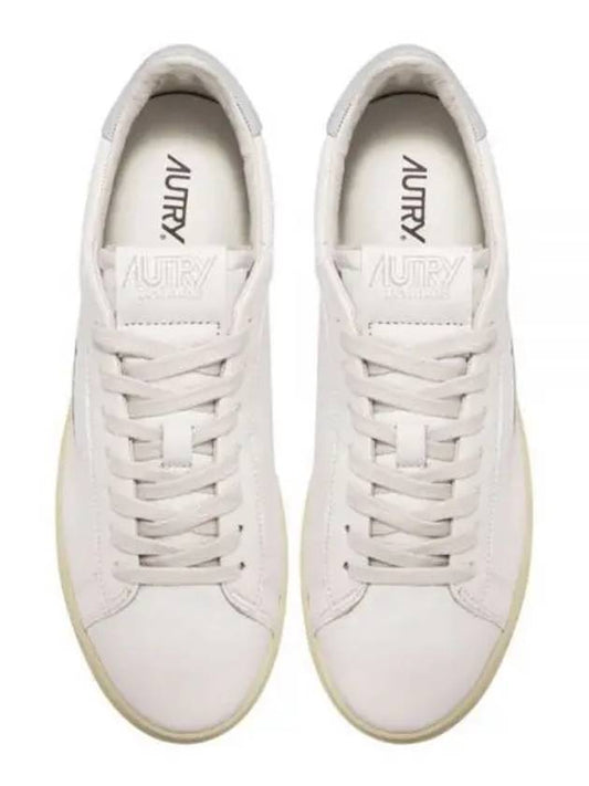 Dallas White Tab Leather Low Top Sneakers White - AUTRY - BALAAN 2