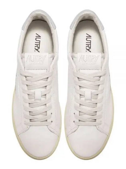 Dallas White Tab Leather Low Top Sneakers White - AUTRY - BALAAN 2